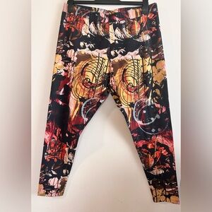 Soft Surroundings Print Harem Pants Abstract Design Comfy Casual XL